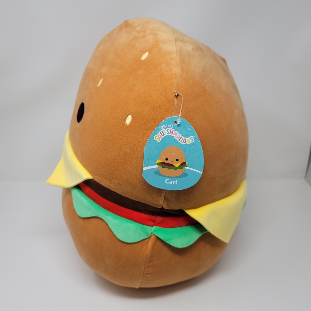 Squishmallows Carl The Cheeseburger 16" Soft Stuffed Plush Toy Gift Child Kids - Picture 2 of 10